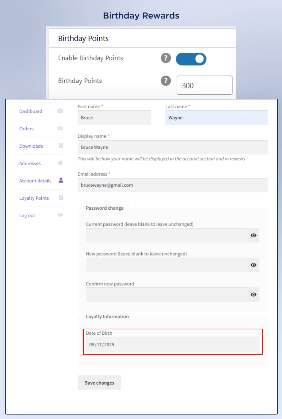 Birthday Points